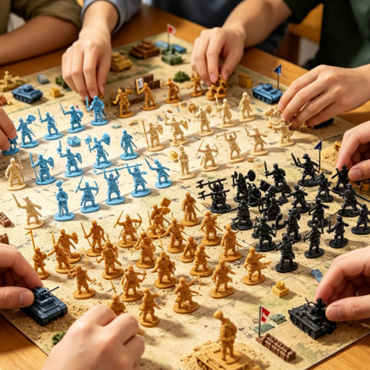 Board Game War - 24Pcs Miniature Medieval Soldier Models –