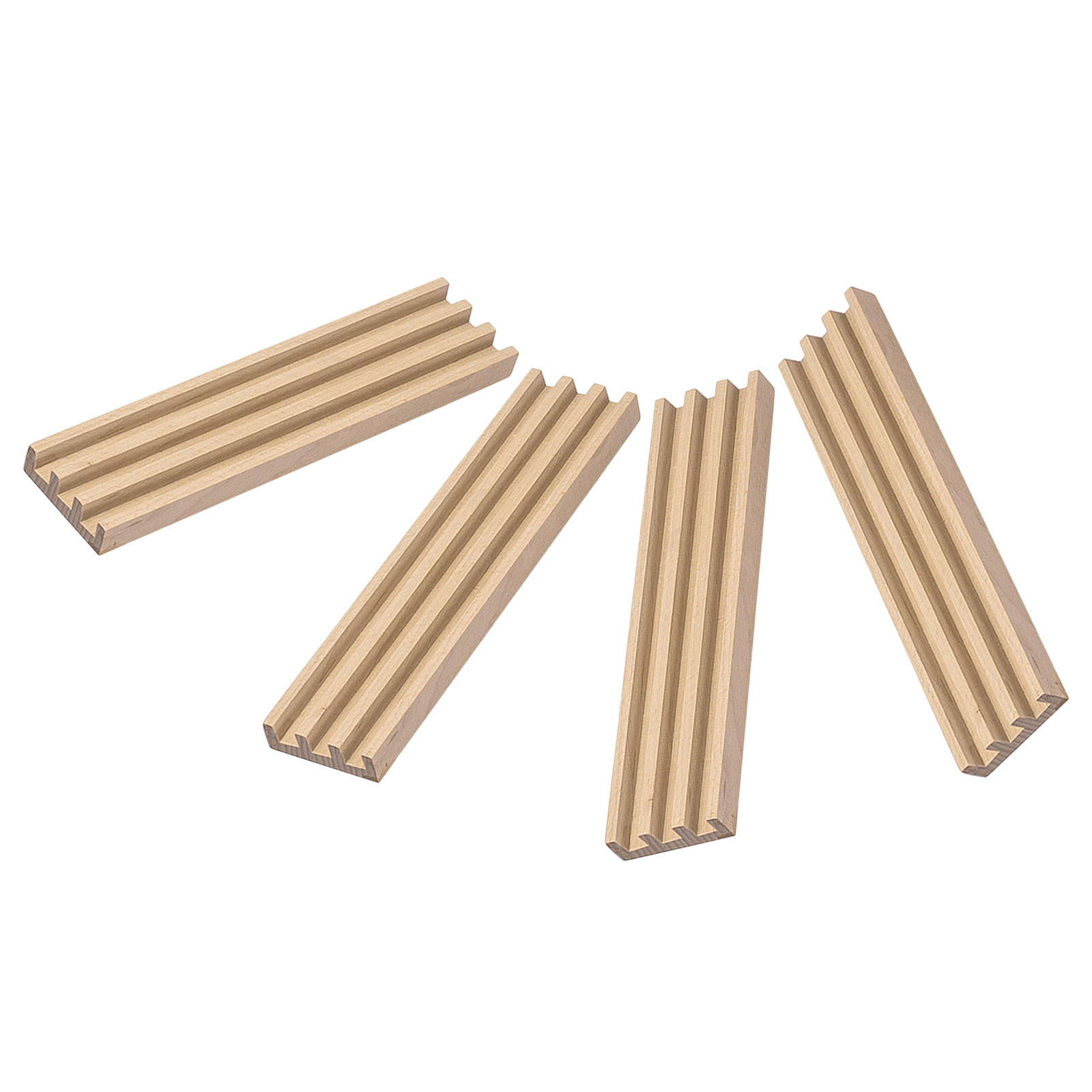 Board Game Live - 4Pcs Wooden Domino Racks Set Natural