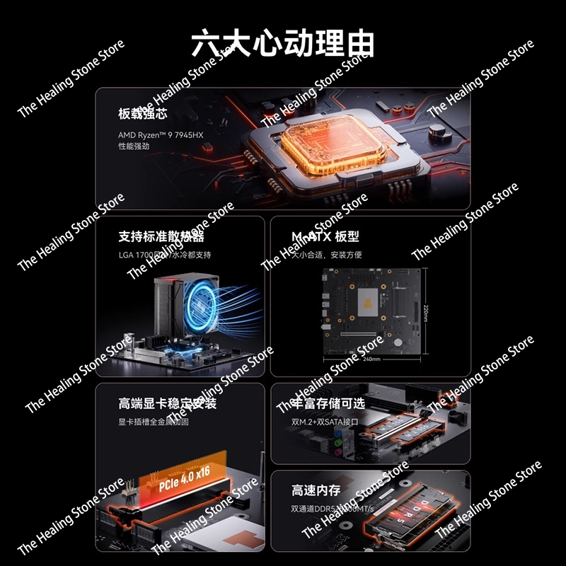 Board Game Live - (MINISFORUM) BD795M onboard Ryzen r9-7945HX ITX