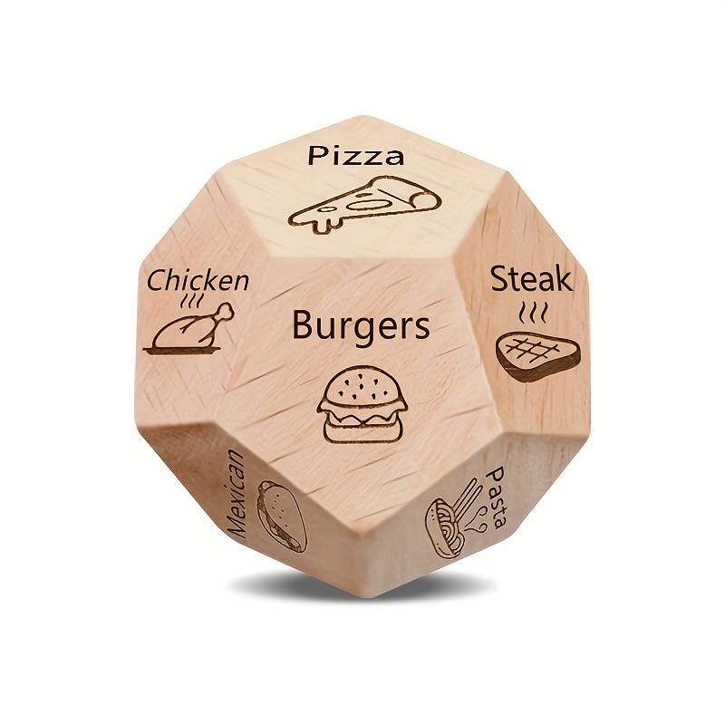 Board Game Night - Dining Dice Board Game-12-Sided Meal Planning