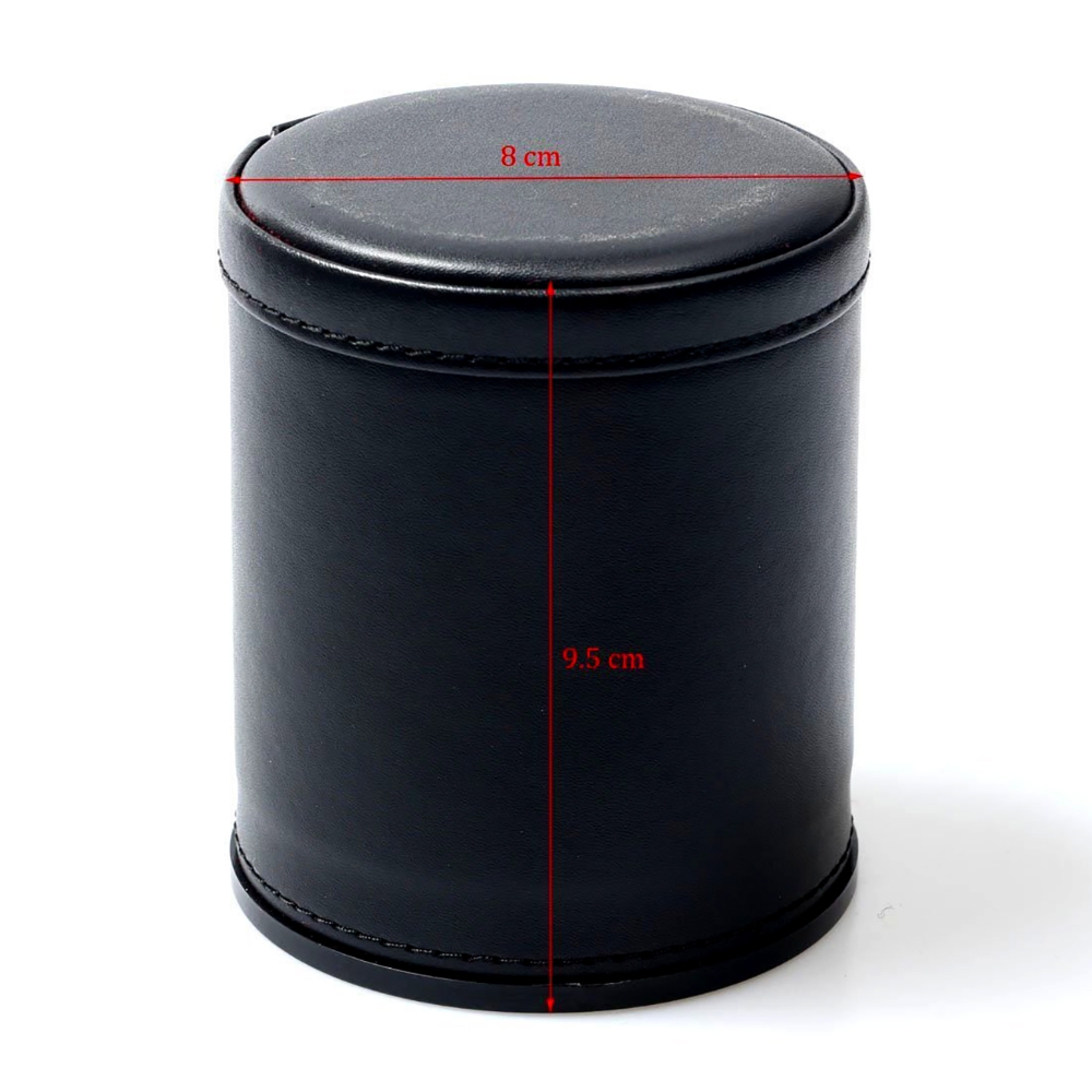 Leather Dice Cup Set with 6 Do - Board Game Yahtzee 评论和价格