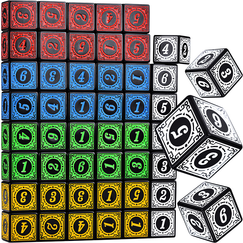 10PCS/Set Acrylic Dice Set D6  - Board Game Dungeons And Dragons 评论和价格