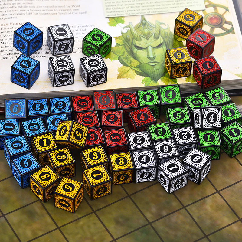 10PCS/Set Acrylic Dice Set D6  - Board Game Dungeons And Dragons 评论和价格