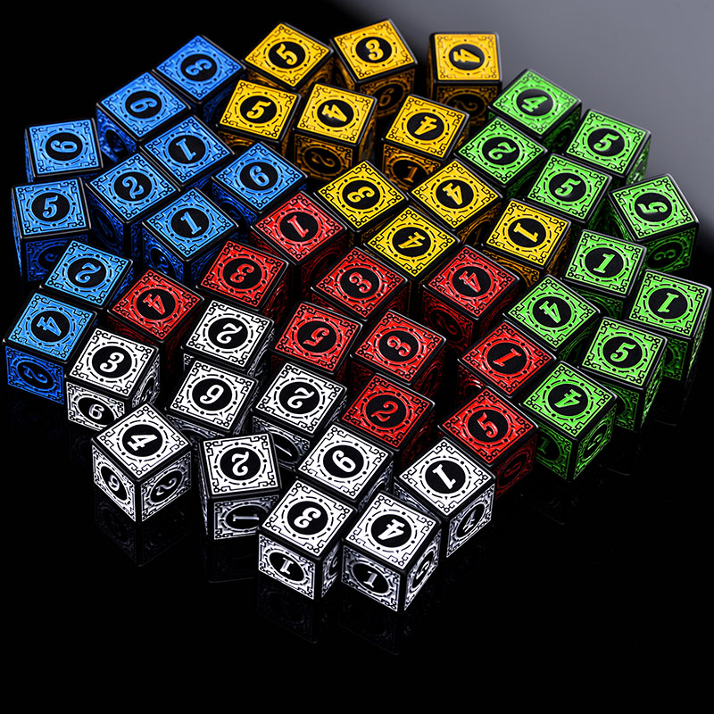 10PCS/Set Acrylic Dice Set D6  - Board Game Dungeons And Dragons 评论和价格