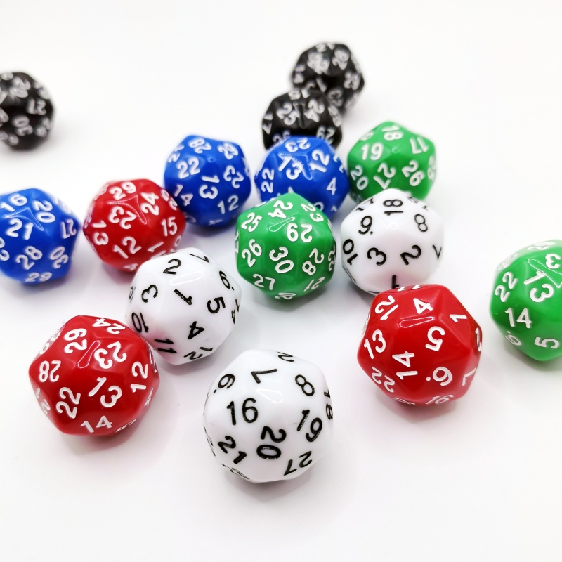 5pcs Cube 30 Sides D30 dungeon - Board Game Yahtzee 评论和价格