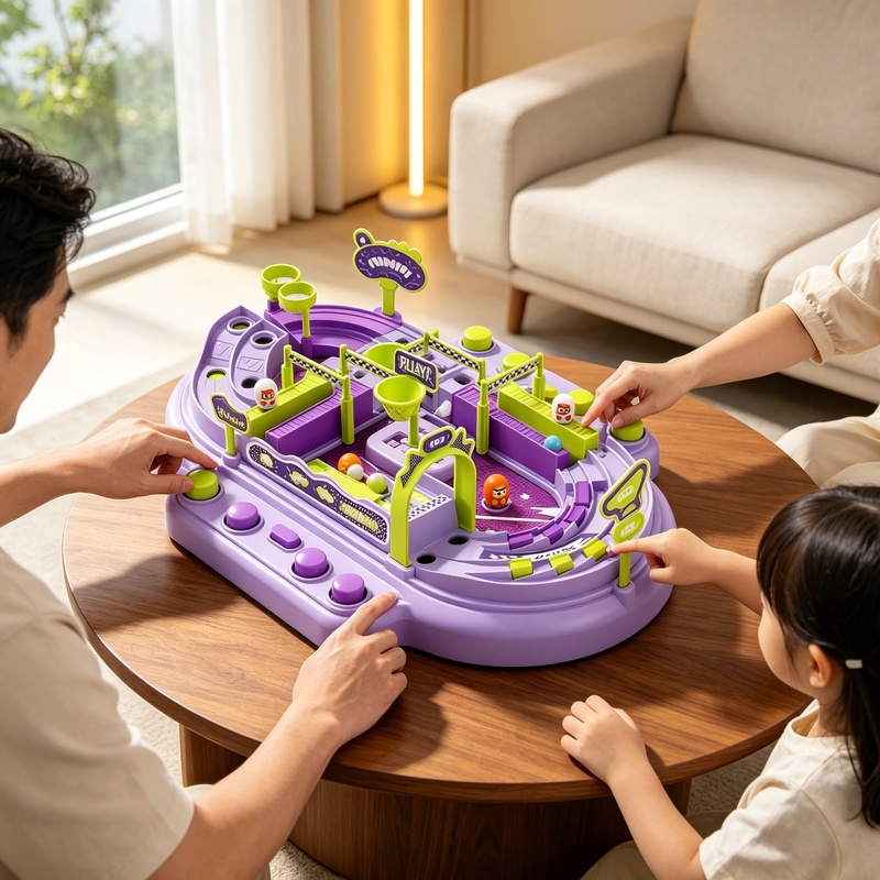 2-Player Marble Race Board Gam - Board Game Race Track 评论和价格