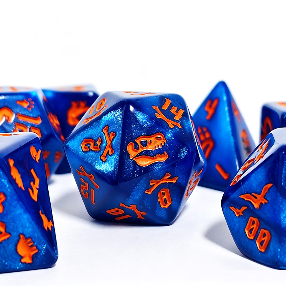 7Pcs Jurassic Ocean Blue Dinos - Board Game Dnd 评论和价格