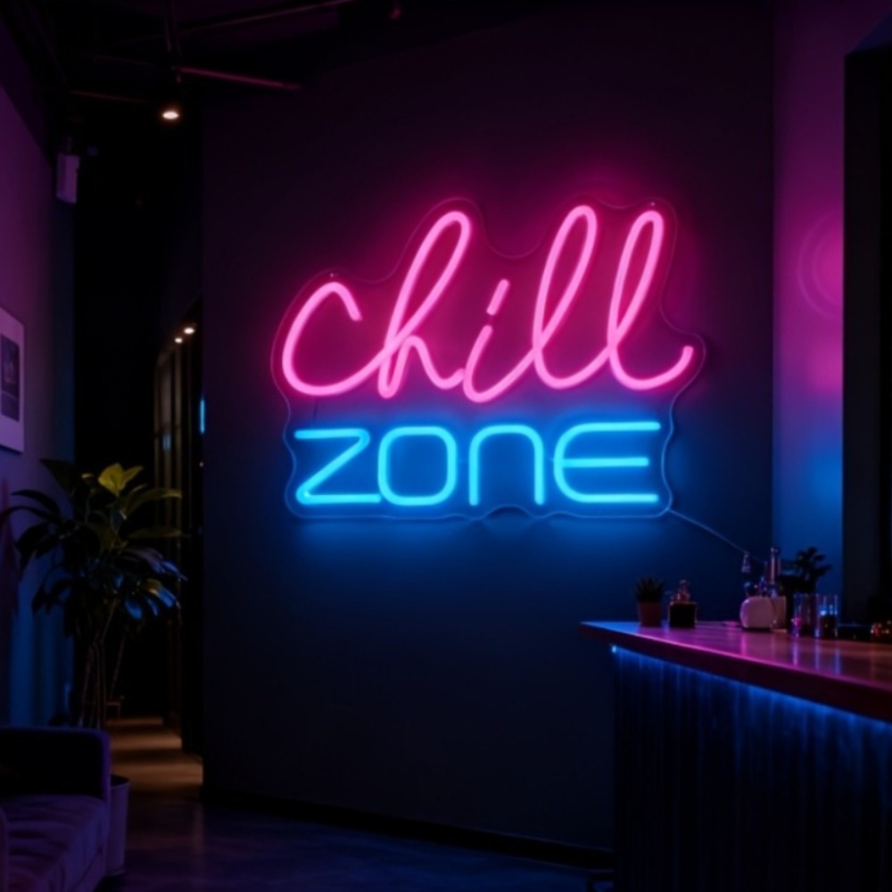 Chill Zone Neon Sign, LED Neon - Board Game Night 评论和价格