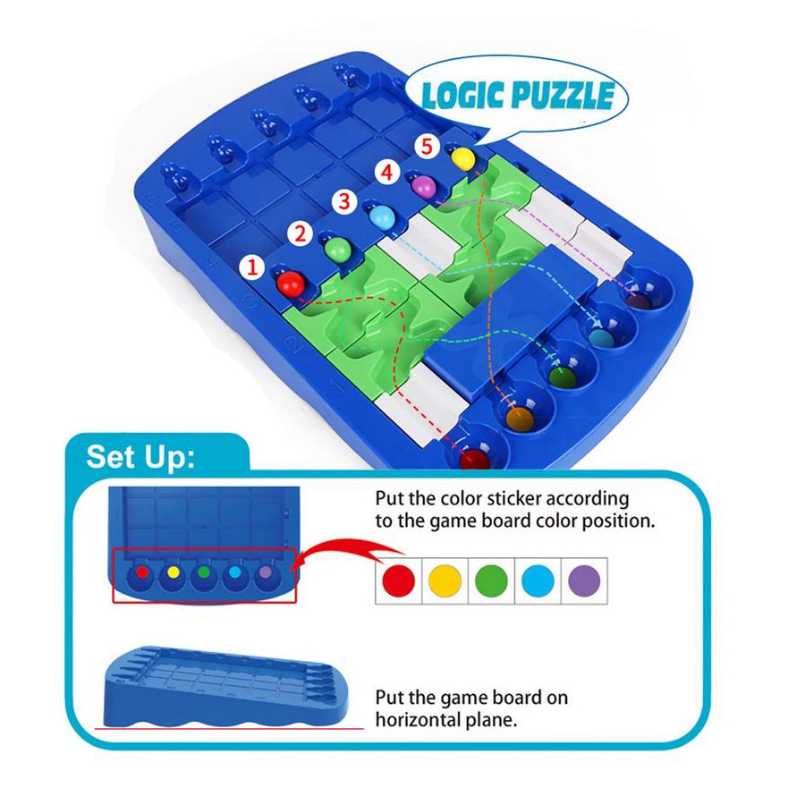 IQ Logical Route Puzzle Bead M - Board Game Race Track 评论和价格