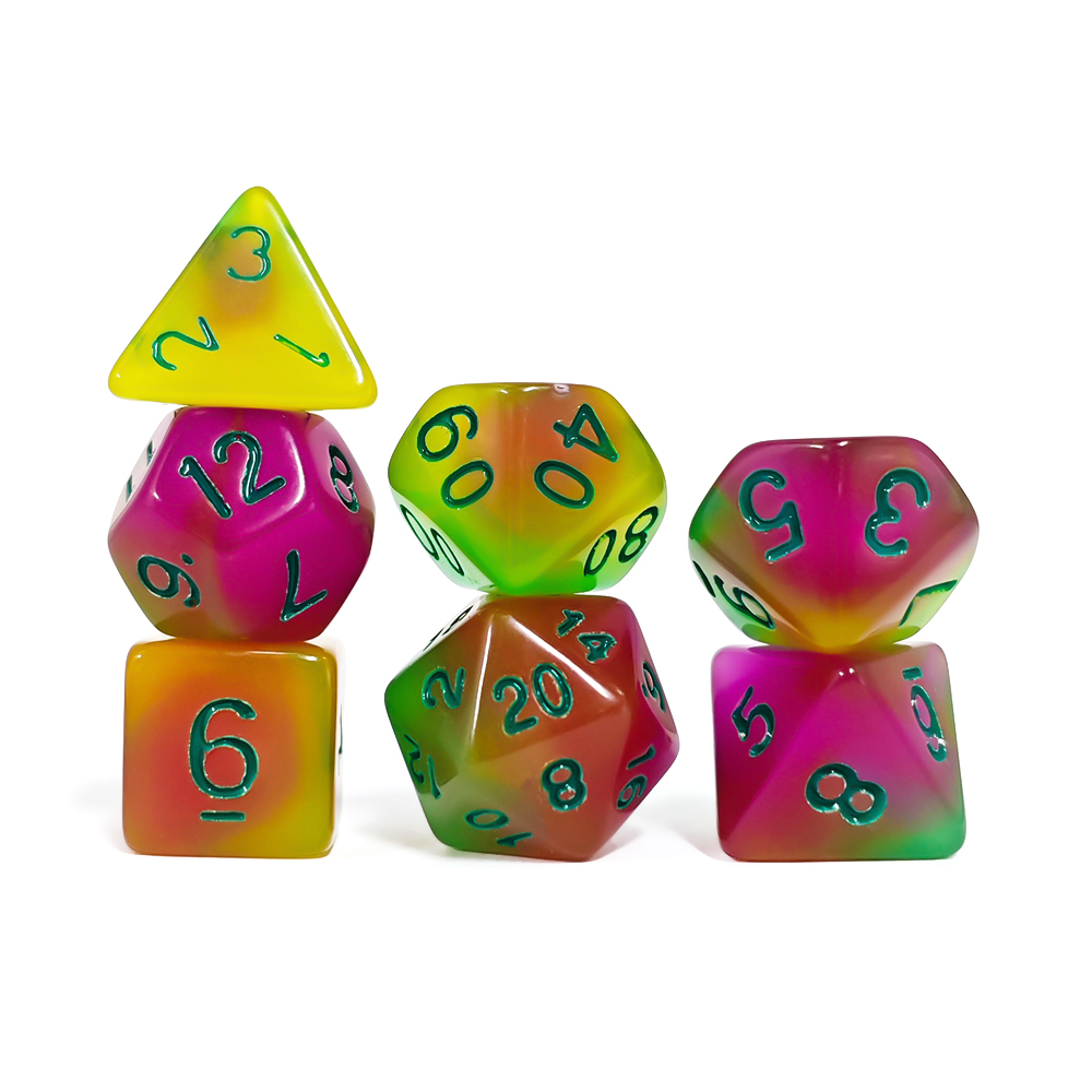 7 Pcs /Set of Glow-in-the Dark - Board Game Dnd 评论和价格