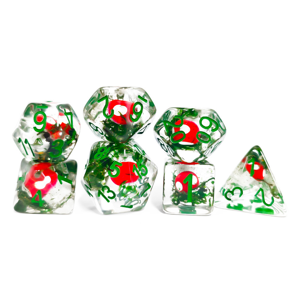 7Pcs/Set DND Dice Transparent  - Board Game Dnd 评论和价格
