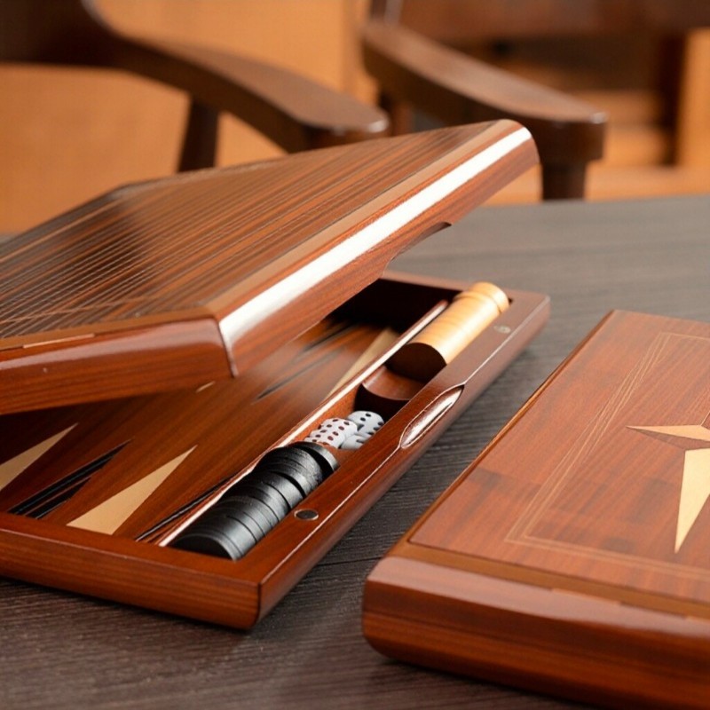 Solid Wood Backgammon 11-19 In - Board Game Yearbook 评论和价格