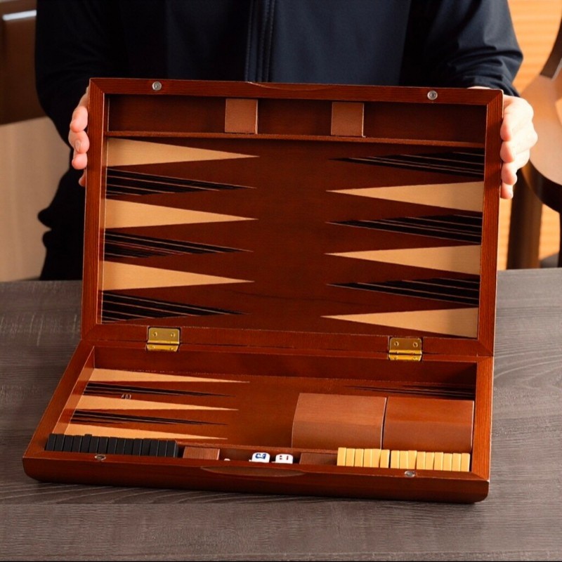 Solid Wood Backgammon 11-19 In - Board Game Yearbook 评论和价格