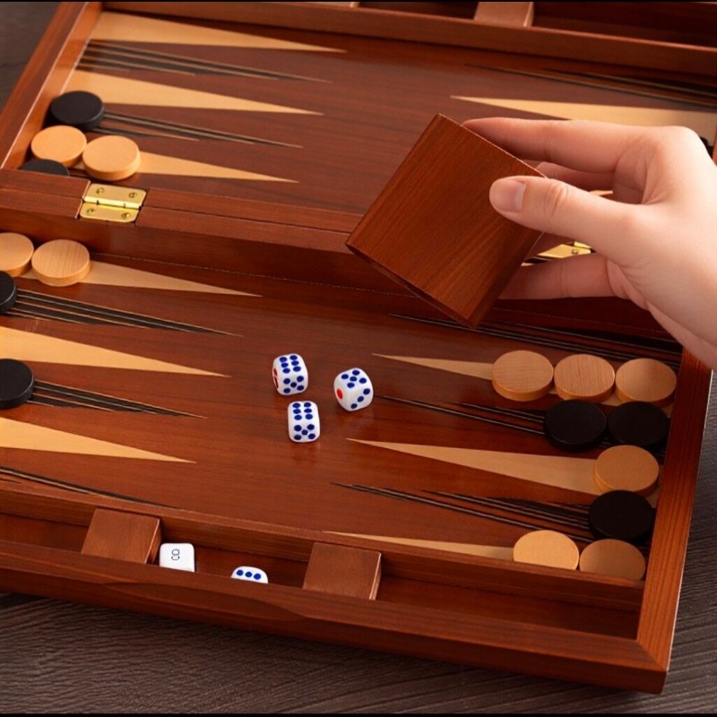 Solid Wood Backgammon 11-19 In - Board Game Yearbook 评论和价格