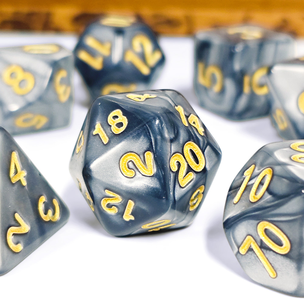7Pcs/Set Pearl Dice Polyhedral - Board Game Dnd 评论和价格