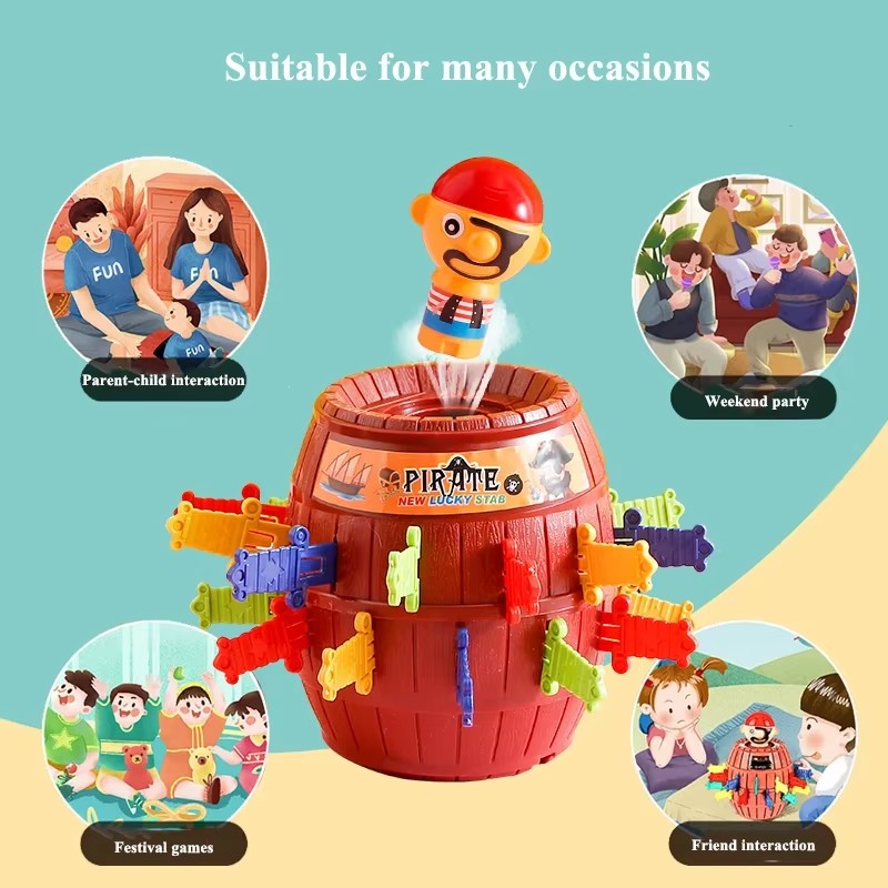 Pirate Barrel Game Interactive - Board Game Pirates 评论和价格