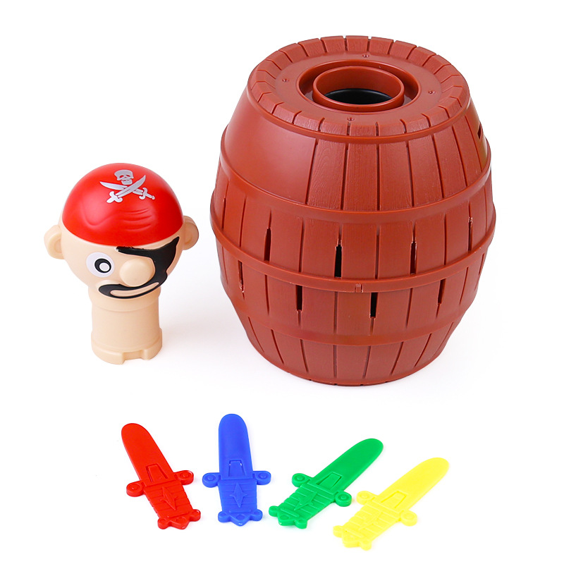 New Funny Pirate Barrel Toys L - Board Game Pirates 评论和价格