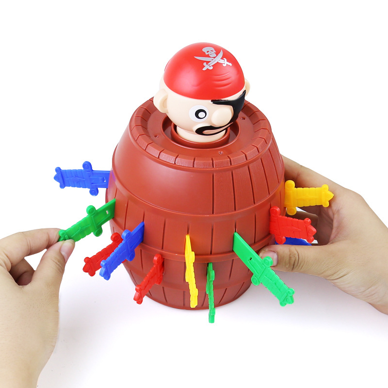 New Funny Pirate Barrel Toys L - Board Game Pirates 评论和价格