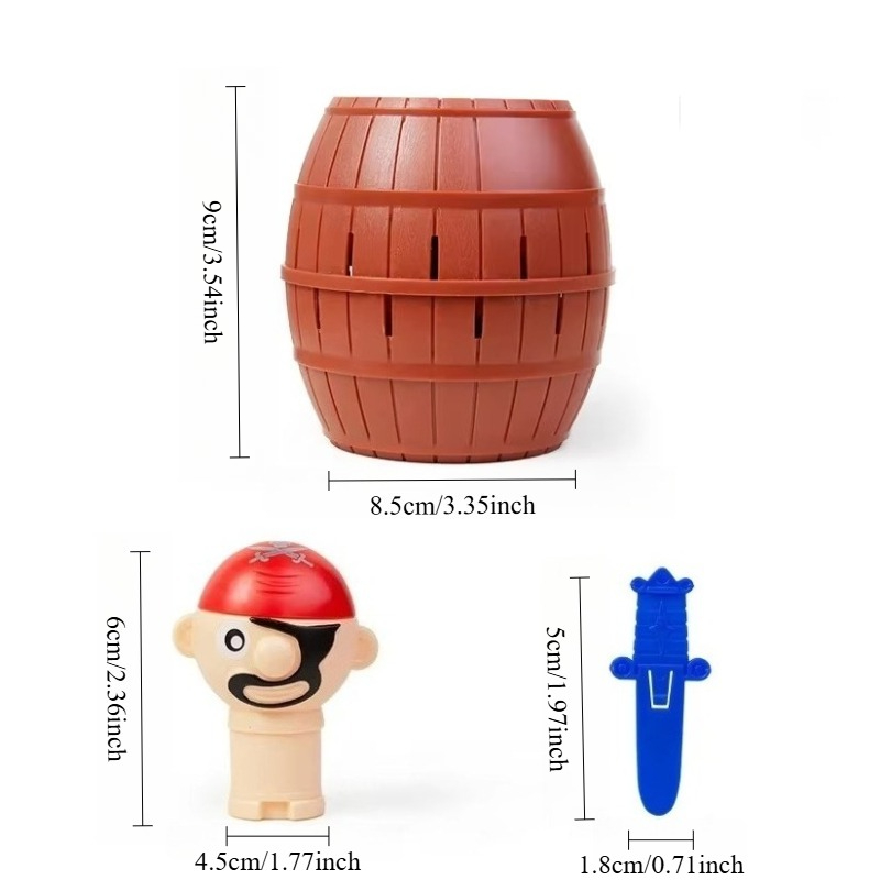 Funny Pirate Barrel Toy Sword  - Board Game Pirates 评论和价格