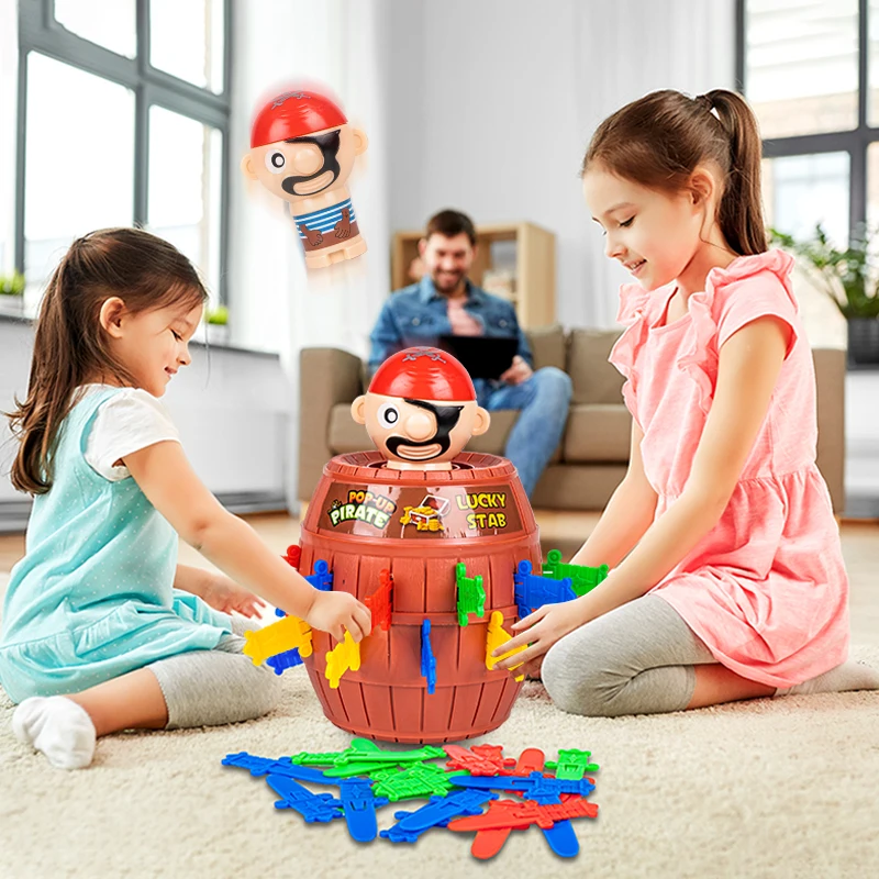 Funny Pirate Barrel Toy Sword  - Board Game Pirates 评论和价格