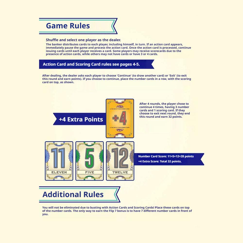 Flip 7 Press Your Luck Card Ga - Board Game Flip 7 评论和价格