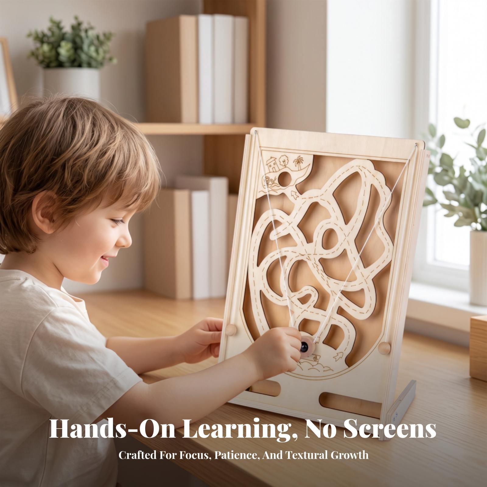 Kids Wooden Marble Maze Balanc - Board Game Pirates 评论和价格
