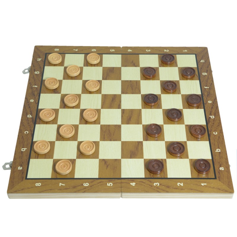 Wooden Foldable Checkers Set P - Board Game Yearbook 评论和价格