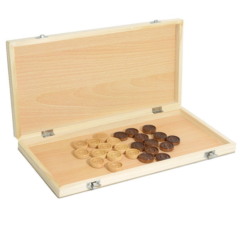 Wooden Foldable Checkers Set P - Board Game Yearbook 评论和价格