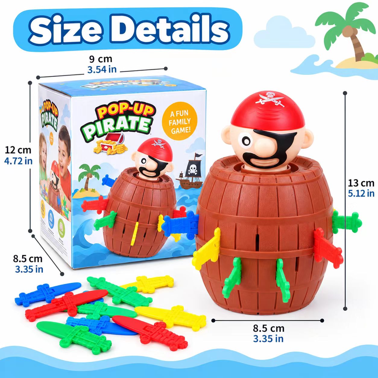 Mini Pirate Barrel Surprise Ga - Board Game Pirates 评论和价格
