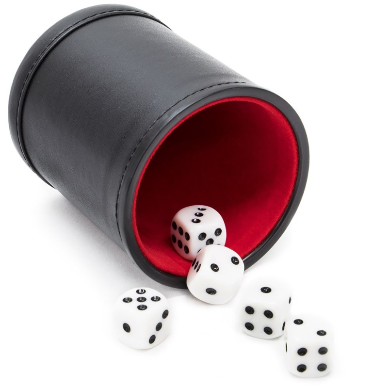 Leather Dice Cup Silent  Shaki - Board Game Yahtzee 评论和价格